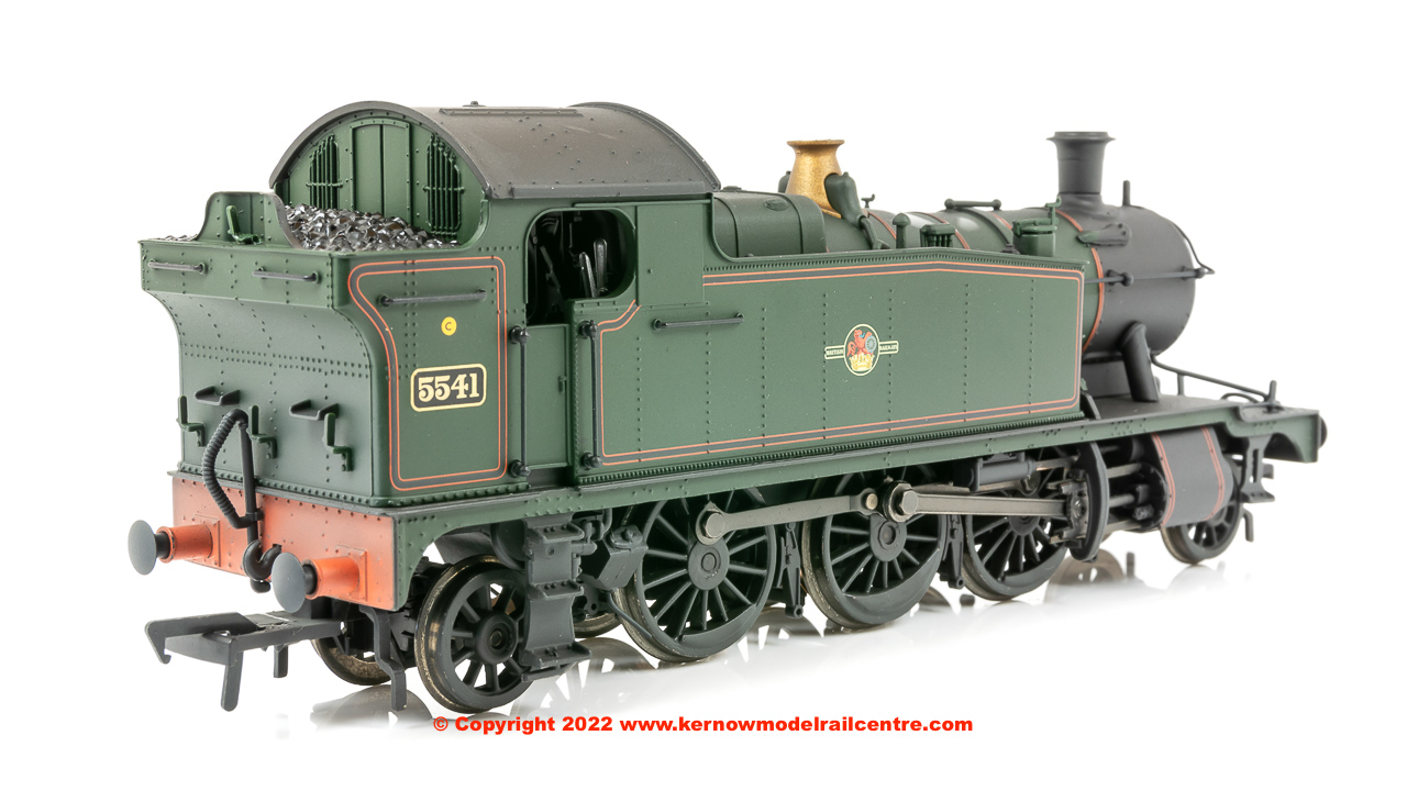 32-135X Bachmann Class 4575 Prairie Tank Steam Locomotive number 5541 in BR Green livery with Late Crest and weathered finish